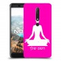 יוגה כיסוי מגן קשיח בעיצוב אישי עם השם שלך ל Nokia 6.1 יחידה אחת סקרין מובייל