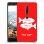 דגים כיסוי מגן קשיח בעיצוב אישי עם השם שלך ל Nokia 6.1 יחידה אחת סקרין מובייל