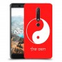 סמל יינג יאנג - סין כיסוי מגן קשיח בעיצוב אישי עם השם שלך ל Nokia 6.1 יחידה אחת סקרין מובייל