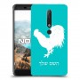 תרנגול כיסוי מגן קשיח בעיצוב אישי עם השם שלך ל Nokia 6.1 יחידה אחת סקרין מובייל