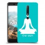 יוגה כיסוי מגן קשיח בעיצוב אישי עם השם שלך ל Nokia 6.1 יחידה אחת סקרין מובייל