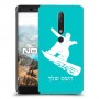 סנובורד כיסוי מגן קשיח בעיצוב אישי עם השם שלך ל Nokia 6.1 יחידה אחת סקרין מובייל