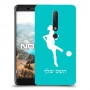 כדורגל - אישה כיסוי מגן קשיח בעיצוב אישי עם השם שלך ל Nokia 6.1 יחידה אחת סקרין מובייל