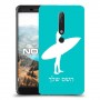 גלישה כיסוי מגן קשיח בעיצוב אישי עם השם שלך ל Nokia 6.1 יחידה אחת סקרין מובייל