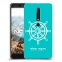הגה - קפטן - ים כיסוי מגן קשיח בעיצוב אישי עם השם שלך ל Nokia 6.1 יחידה אחת סקרין מובייל