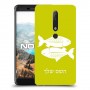 דגים כיסוי מגן קשיח בעיצוב אישי עם השם שלך ל Nokia 6.1 יחידה אחת סקרין מובייל