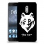 זאב כיסוי מגן קשיח בעיצוב אישי עם השם שלך ל Nokia 6 יחידה אחת סקרין מובייל