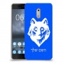 זאב כיסוי מגן קשיח בעיצוב אישי עם השם שלך ל Nokia 6 יחידה אחת סקרין מובייל