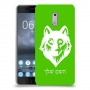 זאב כיסוי מגן קשיח בעיצוב אישי עם השם שלך ל Nokia 6 יחידה אחת סקרין מובייל
