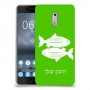 דגים כיסוי מגן קשיח בעיצוב אישי עם השם שלך ל Nokia 6 יחידה אחת סקרין מובייל