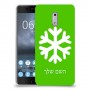 שלג כיסוי מגן קשיח בעיצוב אישי עם השם שלך ל Nokia 6 יחידה אחת סקרין מובייל