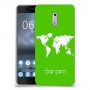 מפת העולם כיסוי מגן קשיח בעיצוב אישי עם השם שלך ל Nokia 6 יחידה אחת סקרין מובייל