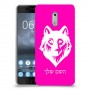 זאב כיסוי מגן קשיח בעיצוב אישי עם השם שלך ל Nokia 6 יחידה אחת סקרין מובייל