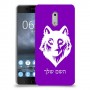 זאב כיסוי מגן קשיח בעיצוב אישי עם השם שלך ל Nokia 6 יחידה אחת סקרין מובייל