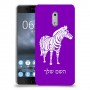 זברה כיסוי מגן קשיח בעיצוב אישי עם השם שלך ל Nokia 6 יחידה אחת סקרין מובייל