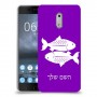 דגים כיסוי מגן קשיח בעיצוב אישי עם השם שלך ל Nokia 6 יחידה אחת סקרין מובייל