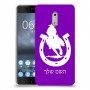 פרסה וסוס כיסוי מגן קשיח בעיצוב אישי עם השם שלך ל Nokia 6 יחידה אחת סקרין מובייל