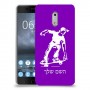 ילד סקייטבורד כיסוי מגן קשיח בעיצוב אישי עם השם שלך ל Nokia 6 יחידה אחת סקרין מובייל