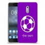 כדורגל - כדור כיסוי מגן קשיח בעיצוב אישי עם השם שלך ל Nokia 6 יחידה אחת סקרין מובייל