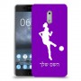 כדורגל - אישה כיסוי מגן קשיח בעיצוב אישי עם השם שלך ל Nokia 6 יחידה אחת סקרין מובייל