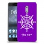הגה - קפטן - ים כיסוי מגן קשיח בעיצוב אישי עם השם שלך ל Nokia 6 יחידה אחת סקרין מובייל