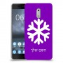 שלג כיסוי מגן קשיח בעיצוב אישי עם השם שלך ל Nokia 6 יחידה אחת סקרין מובייל