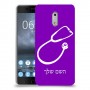רופא סטטוסקופ כיסוי מגן קשיח בעיצוב אישי עם השם שלך ל Nokia 6 יחידה אחת סקרין מובייל