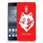 זאב כיסוי מגן קשיח בעיצוב אישי עם השם שלך ל Nokia 6 יחידה אחת סקרין מובייל