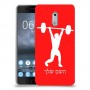 הרמת משקולות כיסוי מגן קשיח בעיצוב אישי עם השם שלך ל Nokia 6 יחידה אחת סקרין מובייל