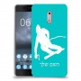 סקִי כיסוי מגן קשיח בעיצוב אישי עם השם שלך ל Nokia 6 יחידה אחת סקרין מובייל