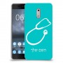 רופא סטטוסקופ כיסוי מגן קשיח בעיצוב אישי עם השם שלך ל Nokia 6 יחידה אחת סקרין מובייל