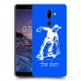 ילד סקייטבורד כיסוי מגן קשיח בעיצוב אישי עם השם שלך ל Nokia 7 plus יחידה אחת סקרין מובייל