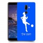 כדורגל - אישה כיסוי מגן קשיח בעיצוב אישי עם השם שלך ל Nokia 7 plus יחידה אחת סקרין מובייל