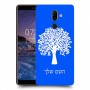 עץ כיסוי מגן קשיח בעיצוב אישי עם השם שלך ל Nokia 7 plus יחידה אחת סקרין מובייל