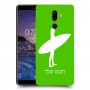 גלישה כיסוי מגן קשיח בעיצוב אישי עם השם שלך ל Nokia 7 plus יחידה אחת סקרין מובייל