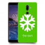 שלג כיסוי מגן קשיח בעיצוב אישי עם השם שלך ל Nokia 7 plus יחידה אחת סקרין מובייל