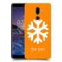 שלג כיסוי מגן קשיח בעיצוב אישי עם השם שלך ל Nokia 7 plus יחידה אחת סקרין מובייל