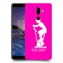 שוליים - אישה כיסוי מגן קשיח בעיצוב אישי עם השם שלך ל Nokia 7 plus יחידה אחת סקרין מובייל