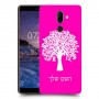 עץ כיסוי מגן קשיח בעיצוב אישי עם השם שלך ל Nokia 7 plus יחידה אחת סקרין מובייל