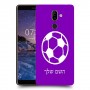 כדורגל - כדור כיסוי מגן קשיח בעיצוב אישי עם השם שלך ל Nokia 7 plus יחידה אחת סקרין מובייל