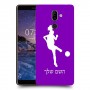 כדורגל - אישה כיסוי מגן קשיח בעיצוב אישי עם השם שלך ל Nokia 7 plus יחידה אחת סקרין מובייל