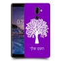 עץ כיסוי מגן קשיח בעיצוב אישי עם השם שלך ל Nokia 7 plus יחידה אחת סקרין מובייל