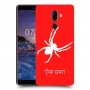עכביש כיסוי מגן קשיח בעיצוב אישי עם השם שלך ל Nokia 7 plus יחידה אחת סקרין מובייל