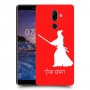 סמוראי כיסוי מגן קשיח בעיצוב אישי עם השם שלך ל Nokia 7 plus יחידה אחת סקרין מובייל