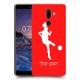כדורגל - אישה כיסוי מגן קשיח בעיצוב אישי עם השם שלך ל Nokia 7 plus יחידה אחת סקרין מובייל
