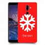 שלג כיסוי מגן קשיח בעיצוב אישי עם השם שלך ל Nokia 7 plus יחידה אחת סקרין מובייל