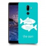 דגים כיסוי מגן קשיח בעיצוב אישי עם השם שלך ל Nokia 7 plus יחידה אחת סקרין מובייל