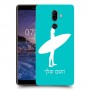 גלישה כיסוי מגן קשיח בעיצוב אישי עם השם שלך ל Nokia 7 plus יחידה אחת סקרין מובייל