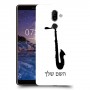 סקספון כיסוי מגן קשיח בעיצוב אישי עם השם שלך ל Nokia 7 plus יחידה אחת סקרין מובייל