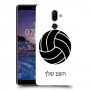 כדורעף - כדור כיסוי מגן קשיח בעיצוב אישי עם השם שלך ל Nokia 7 plus יחידה אחת סקרין מובייל